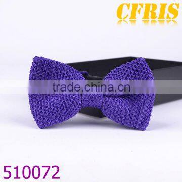 Fashion Cheap purple Knitted Bow Ties For Wholesale