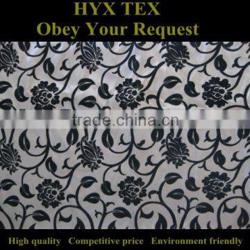 flocking curtain Voile fabric 100% polyester terylene