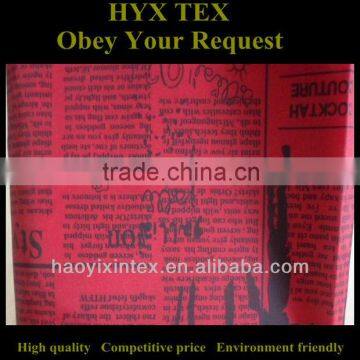 English Letters Printing Fabric For Clothing