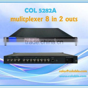 8 in 2 out Multiplexer CATV