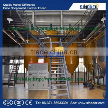 SINODER Edible Cooking Oil Refinery Plant corn oil machinery oil refinery palm crude oil fractionation plant