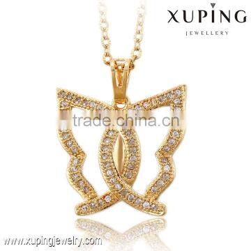 32558 Xuping fashion butterfly design 18k gold color pendant