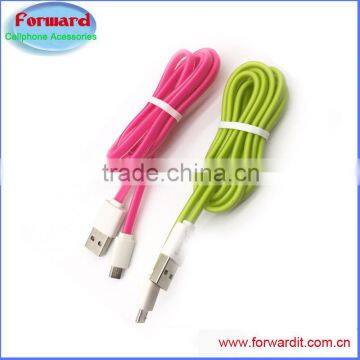hot new flat soft feeling good TPE micro usb cable