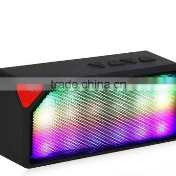 X3 Portable Wireless Bluetooth Speaker With Colorful Neon Light X3S Calling TF Card FM Line in Function for Smartphone MP3 MP4