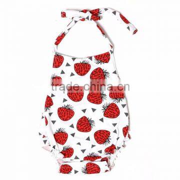 european kids clothes infant clothing strawberry baby cotton romper