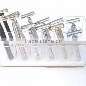 Safety Razors Knurled Handle Chrome Safety Razor Razors photo-2
