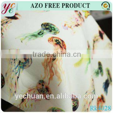 Fashion Jellyfishes Techno Scuba custom printed spandex fabric