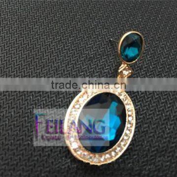 Retro Fashion Flash Diamond Earrings Round Color Drop Earrings photo-5