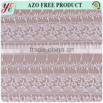 chemical lace embroidery fabric/embroidered lace fabric