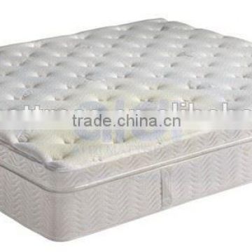 Double Layer Pocket Spring Mattress Made In Shenzhen China, Cotton Fabric Mattress Sheet Topper