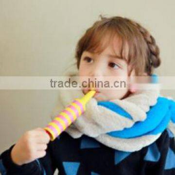 MS81042C winter 2016 kids flannel fabric thermal neckerchief scarves