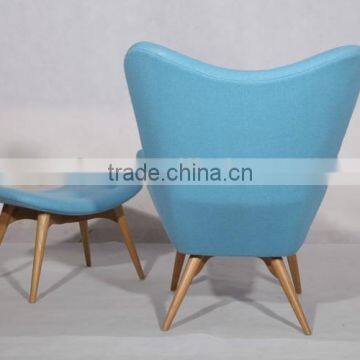 Solid wood leg wool fabric blue color grant featherston contour lounge chair                        
                                                                                Supplier's Choice