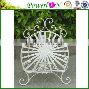 Antique Classic Metal Vintage Wrough Iron Music and Magazines Rack Garden Decoration For Landscaping TS05 G00 C00 X00 PL08-5833