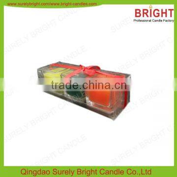 Hot Sale Square Glass Jar Candles Scented photo-6