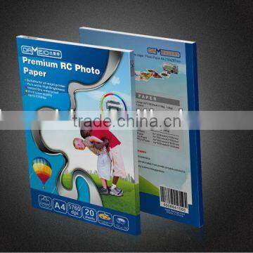 a4 rc photo paper / photo paper factory / inkjet photo paper