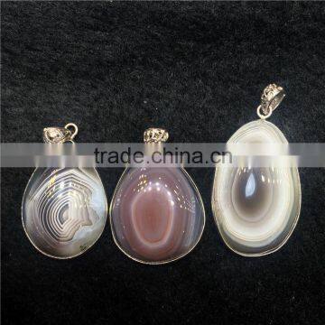 Natural Agate Stone water Drop Crystal Pendant Whoelsale