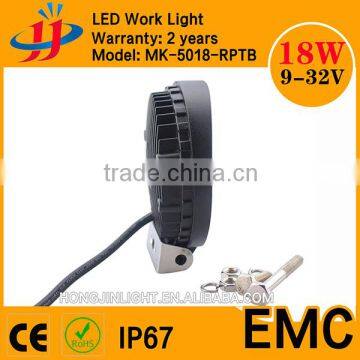 18W 12v LED Crees Driving Light Truck Waterproof IP67 Headlight Spot Work Light