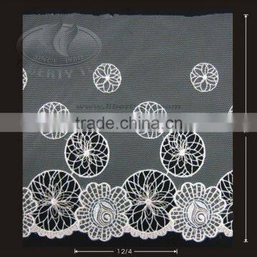 Polyester embroidery lace