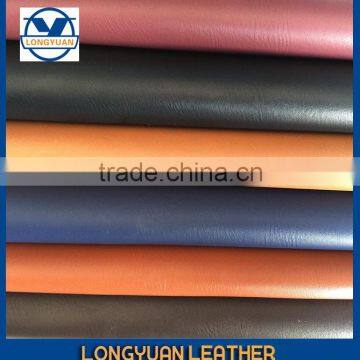 Finished PU leather have high-Stretch with coating backing for men shoe