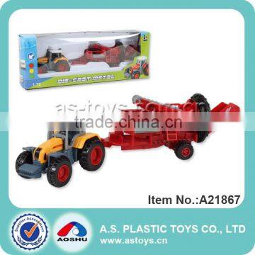 novelty new kids farm set metal truck toy 1:72