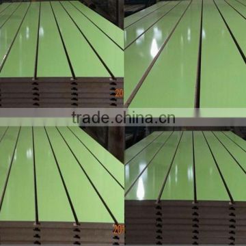 1220*2440mm Melamine Slotted MDF Board with Different Thickness