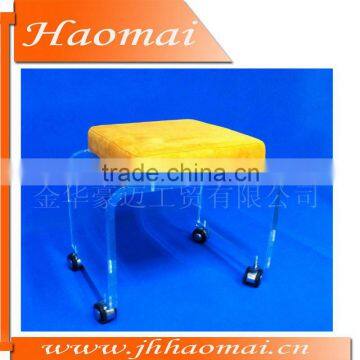 Newly Clear Acrylic Stools Acrylic Stool With Wheels Home Furniture Stools