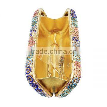 Colorful Clutch Bag Metal Frame Evening Bag /part Bag/wedding Bag (8740A-B) photo-3