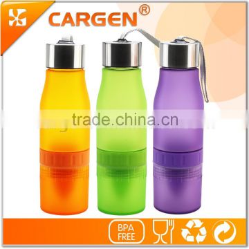 Tritan 700ml plastic lemon fruit fusion water bottle