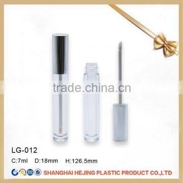 7ml lipgloss tube containers with brush for cosmetic use