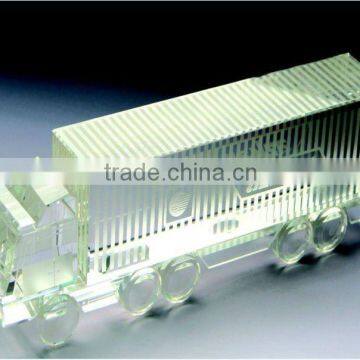 arrival crystal truck model lorry for crystal transport models with engraved (R-1042