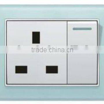 crystal panel 13a wall switch & socket