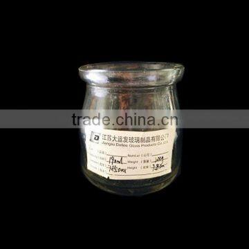 200ml clear candle glass jars bottles in china