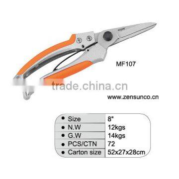 Carbon steel bypass pruning shears