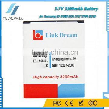 3200mAh Rechargeable Business Li-ion Battery for Samsung S3 I535 I747 T999 R530 I9300 Battery