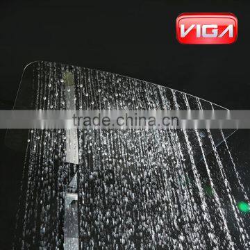 VIGA Factory Thermostatic Shower Set Brass Chrome Luxry Rain Shower Head Thermostatic Bath Shower Mixer