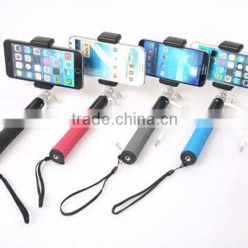 Handheld Bluetooth Wired Remote Selfie Stick Monopod Extendable for iPhone