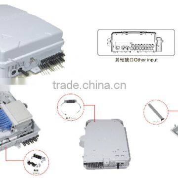 FTTH 16 Cores IP65 2PC 1*8 Drawer PLC or 1PC1*16 Drawer Fiber Optical Terminal Box