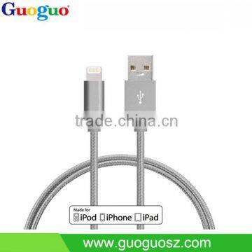 Wholesale Original MFi Certified Cable 8-Pin charging braided Sync Date USB MFI Cable