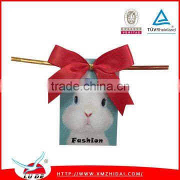 2015 Factory Handmade Solid Color Bows Polyester Ribbon Bow photo-6