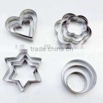 Stainless stell 430 cookie cutter with tin box