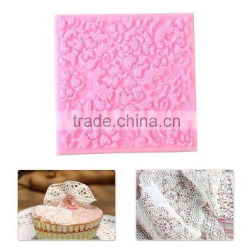 Flower Pattern Fondant Cake Lace Embossed Cake Mold Silicone Lace Mat