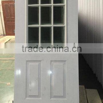 carved steel french doors with tempered glass 2015 fashion