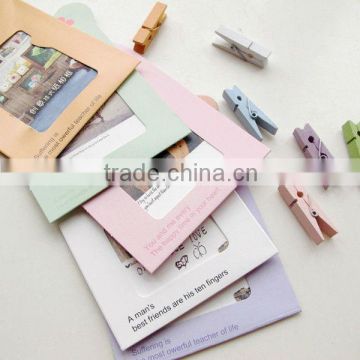 Shenzhen factory made lovely hanging paper photo frames with wholesale price