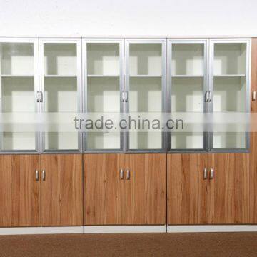 HC-M024 modern walnut color wooden cabinet with many drawer