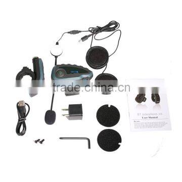 2016 New v8 1200m Helmet Talkie Walkie Bluetooth Stereo Headset Motobike Helmet With Microphone