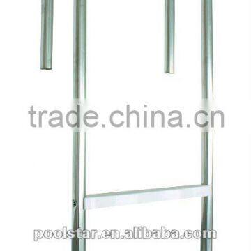 Glossy Swimming Pool Stainless Stell Step Ladder P1844, with Wide Steel Stairs including the Bracket