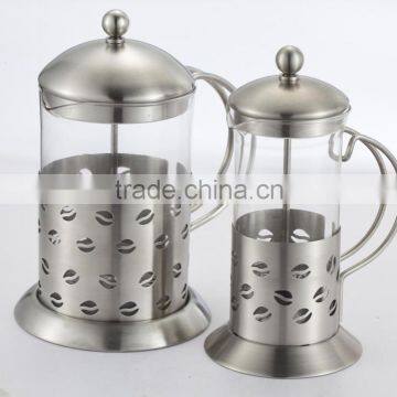 350ml/600ml stainless steel glass french coffee press