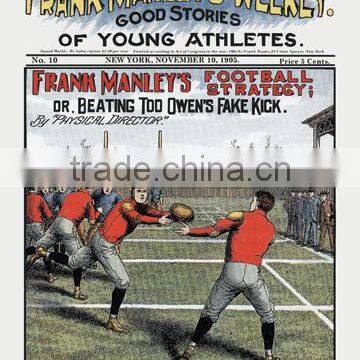 Frank Manley's Football Strategy 12x18 Giclee on canvas