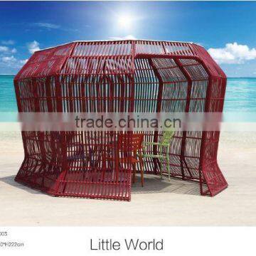 2015 lastest design High End Rattan/Wicker Villa Garden Gazebo/Pavilion