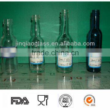 50ml mini glass spirit liquor sample bottle for promotion